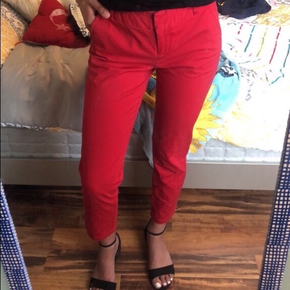 Victor Alfaro Deep Red Dress Pants - Picture 2 of 5